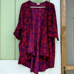 Lularoe Open Front Floral Kimono